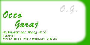 otto garaj business card