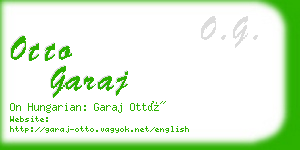 otto garaj business card